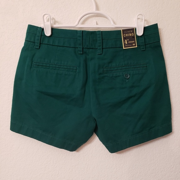 🌹NWT J. Crew Green shorts🌹 - Picture 1 of 5
